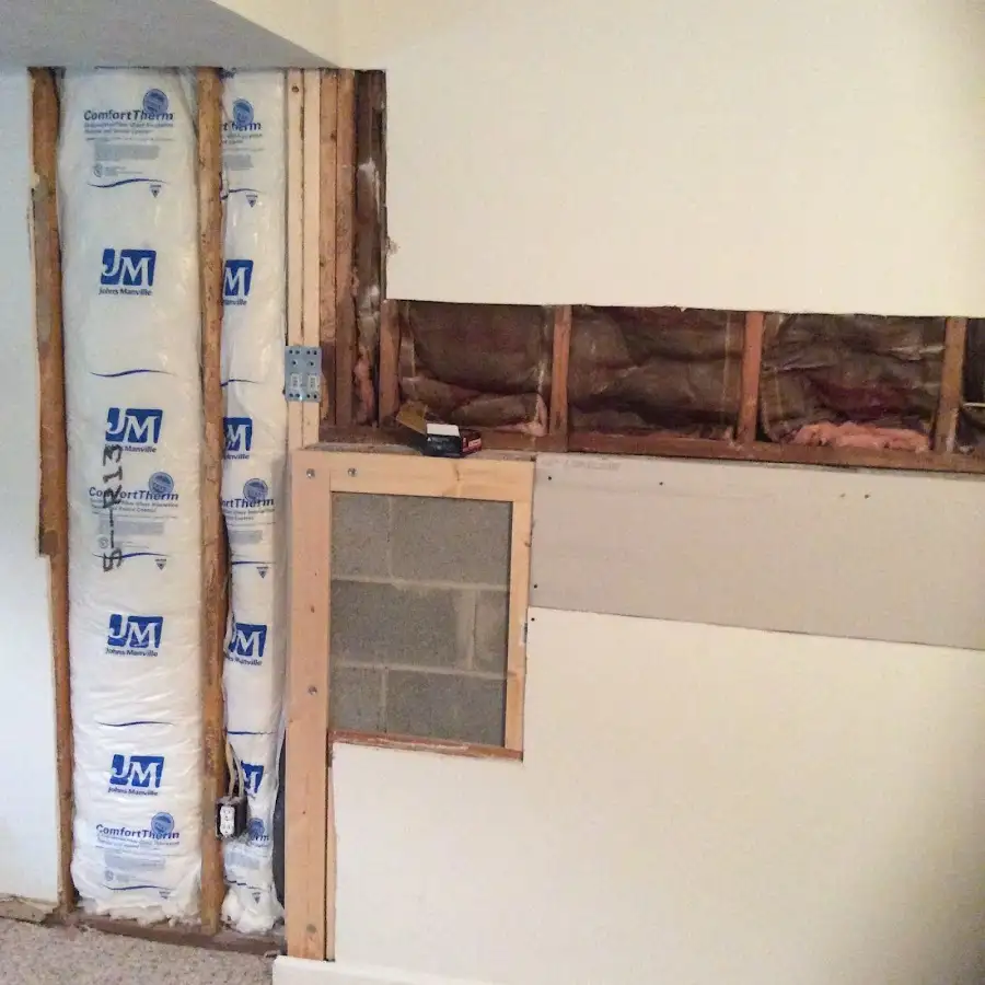 Wall insulation replacement during Structural Drying in Saks